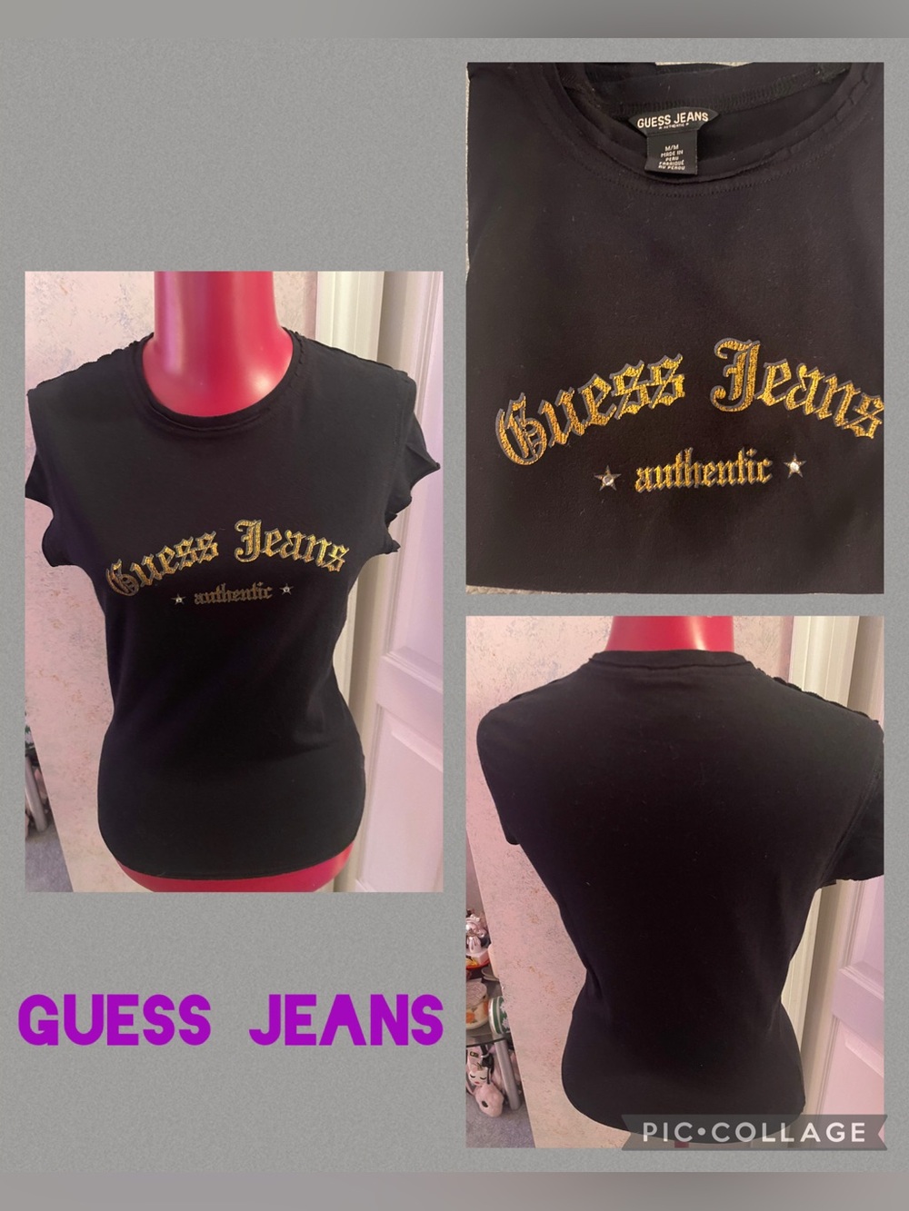 Vintage 2000s graphic Guess Jeans short sleeve T-shirt M